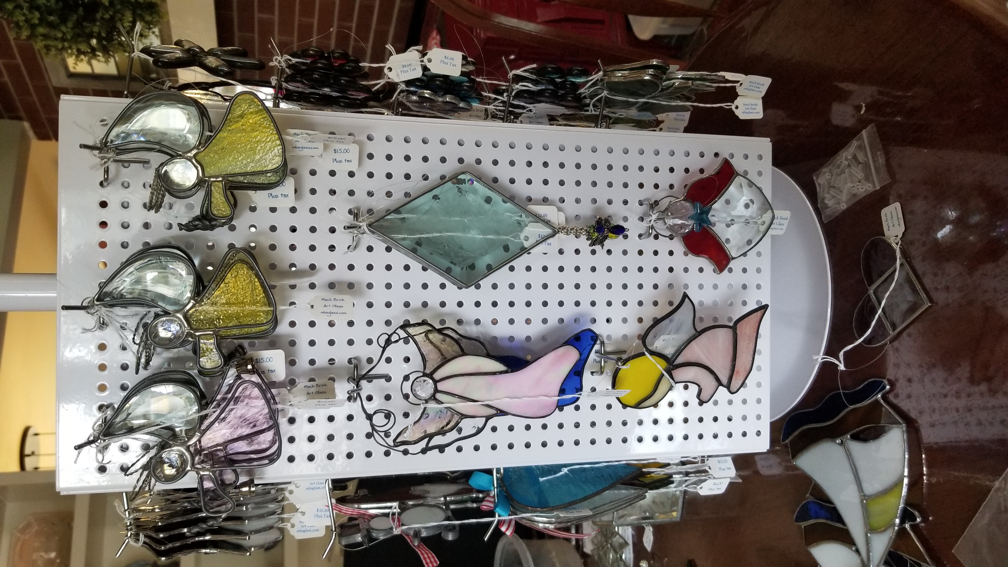 Mack Brink Art Glass festival booth