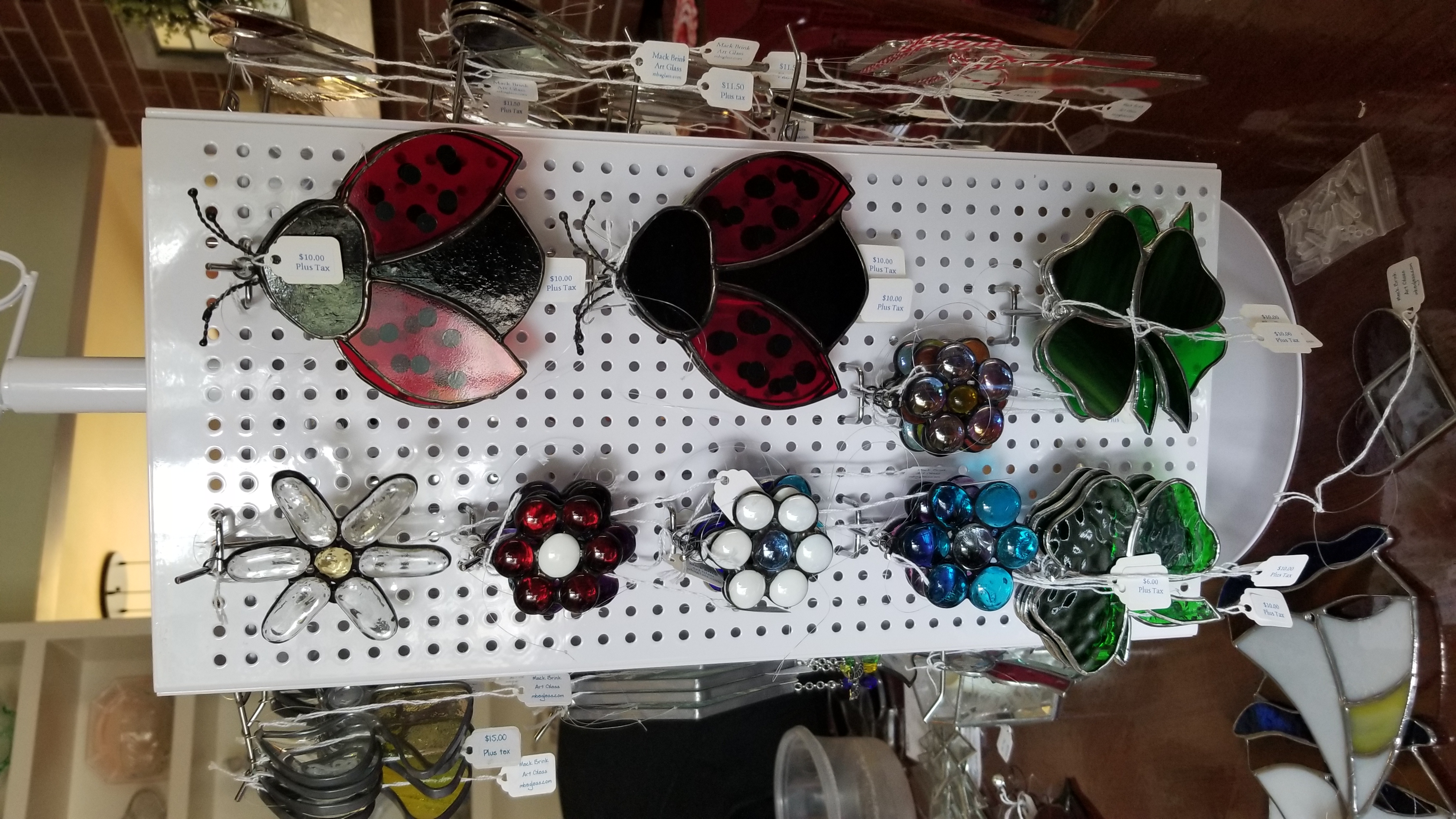 Mack Brink Art Glass festival booth