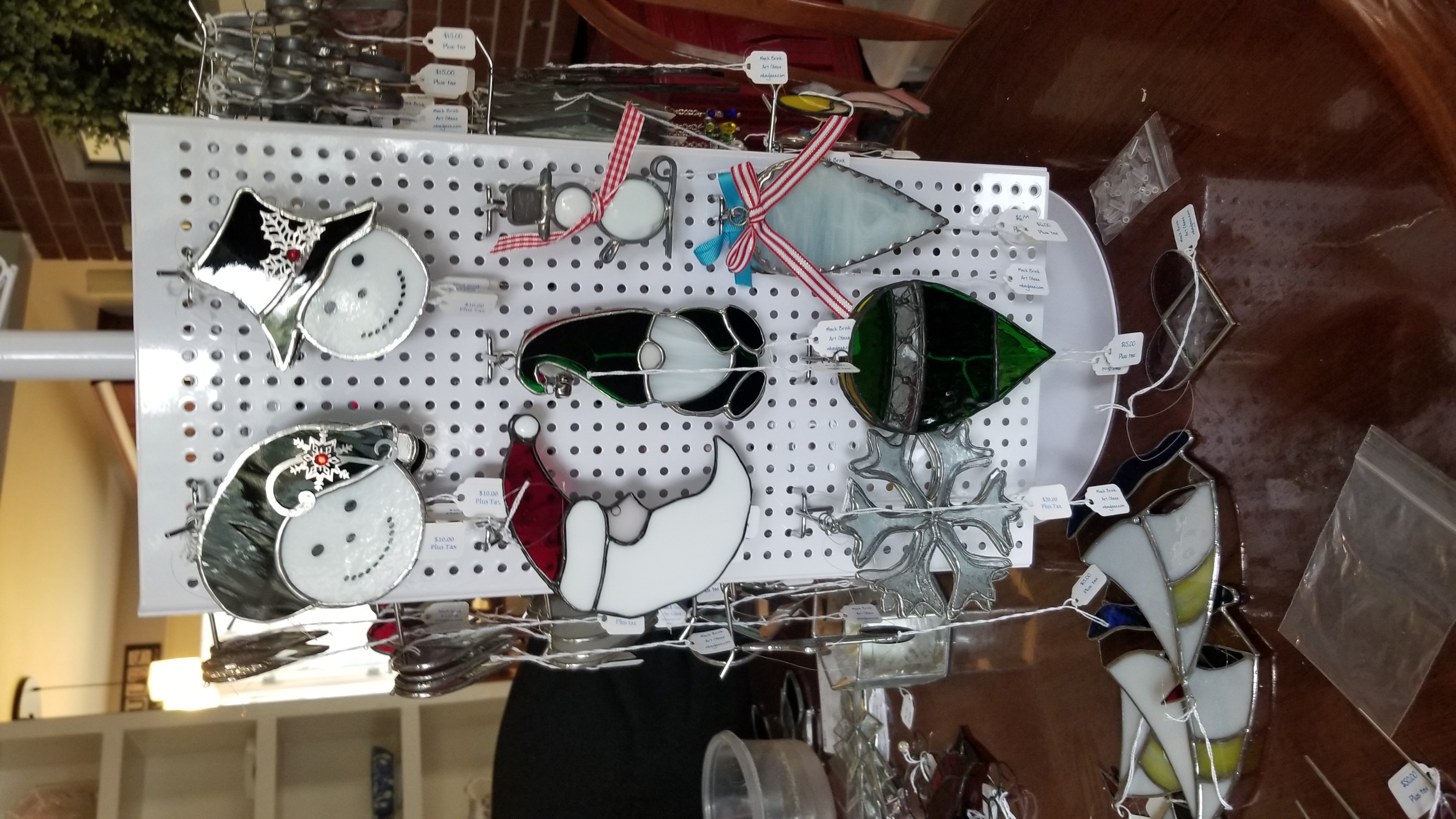 Mack Brink Art Glass festival booth